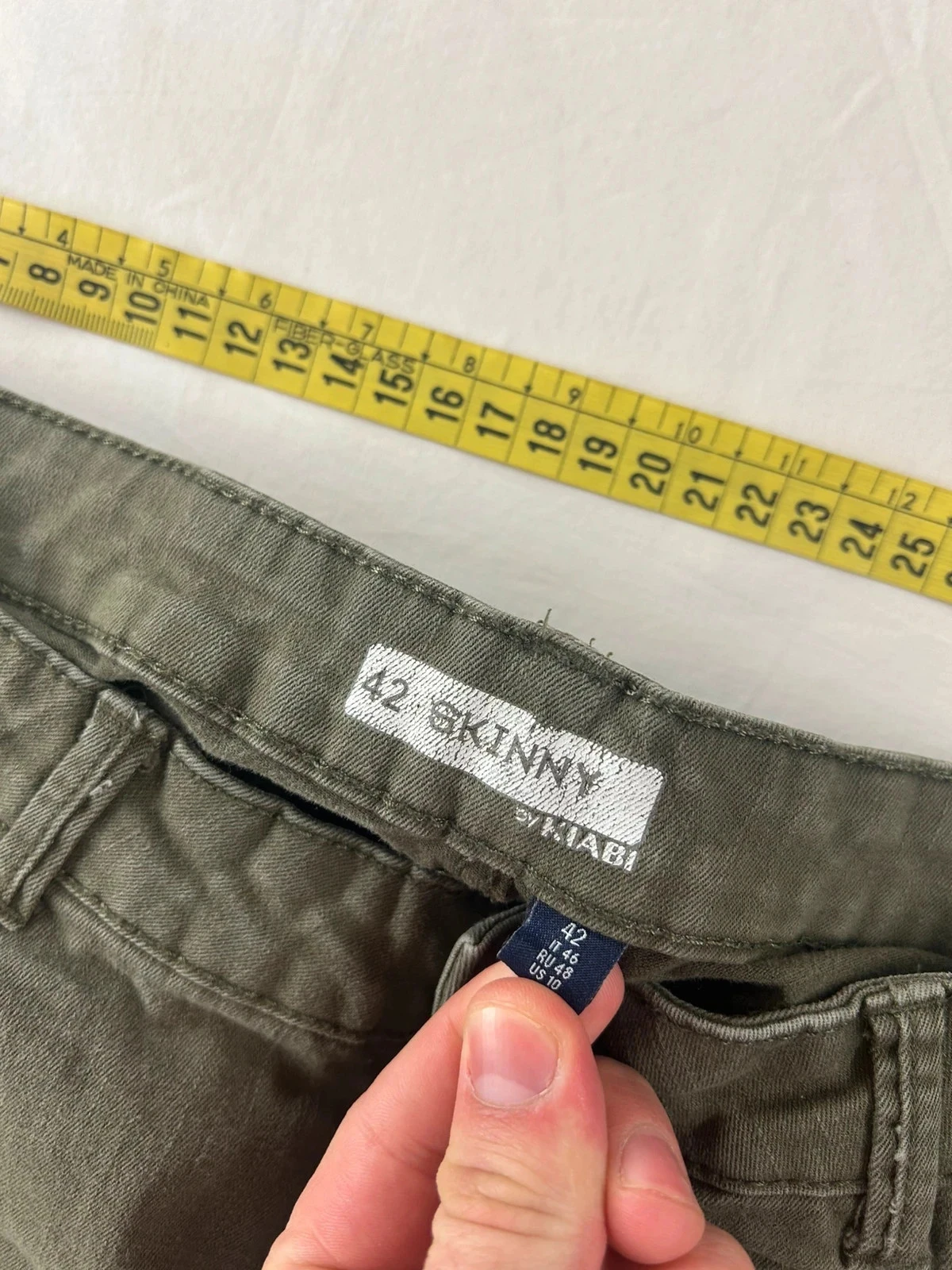 Jean skinny kiabi verde kaki – photo 8